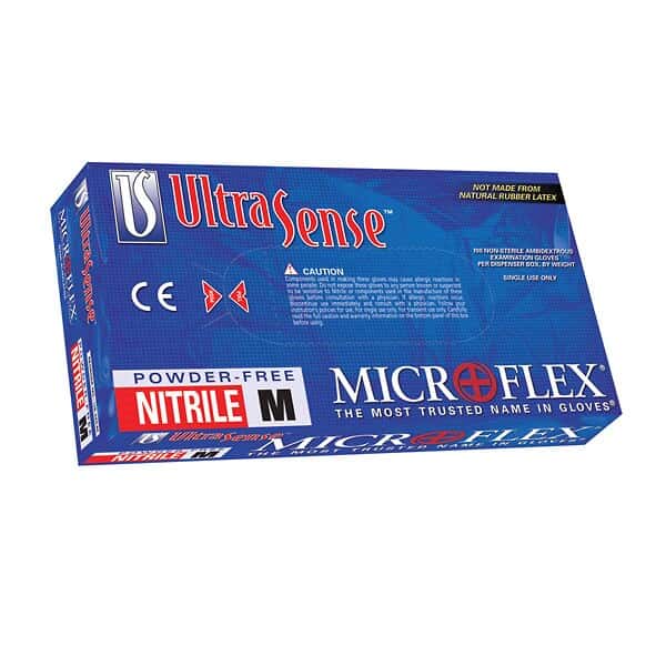 Microflex USE-880-L Nitrile Gloves, Extended Cuff, Large; 1000/CS