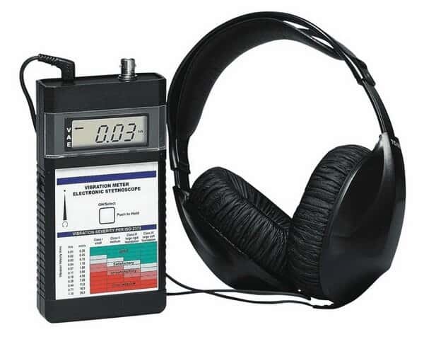 Monarch 6480-040 Vibration Meter Headphones; 8 ft Coiled Cable