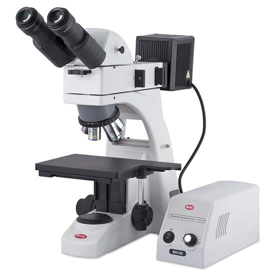 Motic Instruments BA310MET Advanced Binocular Metallurgical Microscope, Incident Light, 180 x 140 mm Stage; 100-240 VAC