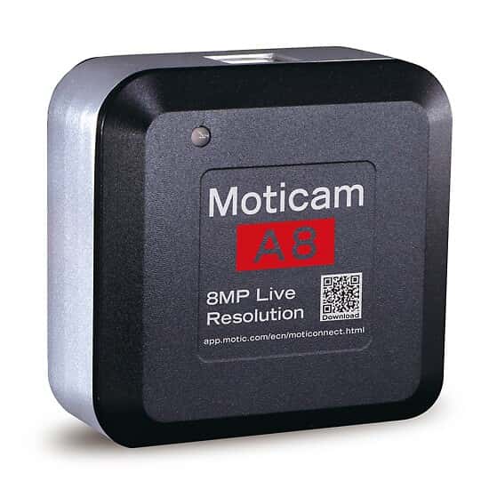 Motic Instruments Moticam A8 Microscope Camera, sCMOS Sensor, 8MP, 3840 x 2160 pixels, USB