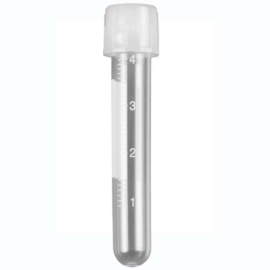MTC Bio DuoClick™ Culture Tube with Screw Cap, Sterile, Polypropylene, 12 x 75 mm, 5 mL; 50/Rack, 500/Cs