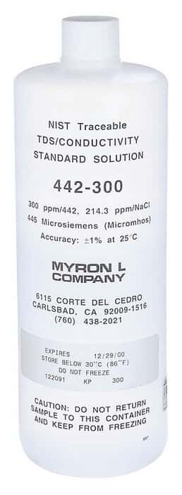 Myron L 15 QCP (NIST) conductivity calibration standard, 23.8 µS