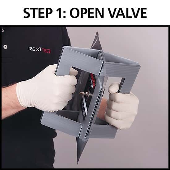 Nextteq NXT-31000 Manual Inflating Bag, VeriAir Flex Foil, 1 L