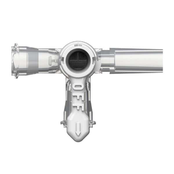 Nordson Divert 3-Way Stopcock, Polycarbonate, Female Luer x Female Luer x 0.130