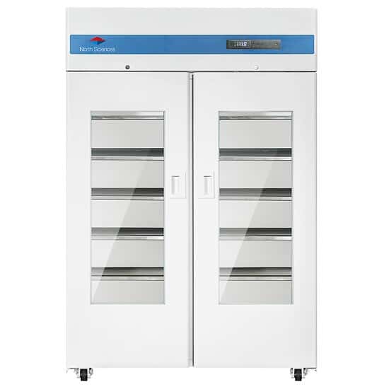 North Sciences VRE Series High-Performance Lab/Vaccine Refrigerator, 2-Door, 2°C to 10°C, 1100 L, with TraceableLive®, 220V