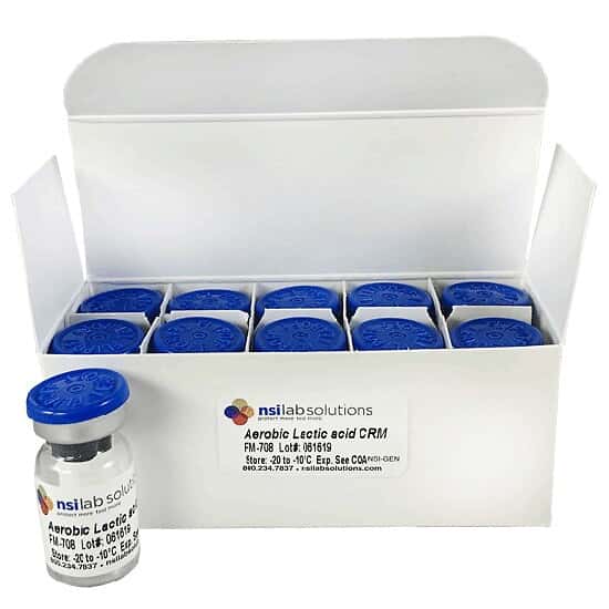 NSI Lab Solutions FM-708-20 Aerobic Lactic Acid CRM for 3M™ Petriflm™ Plate; 20/PK