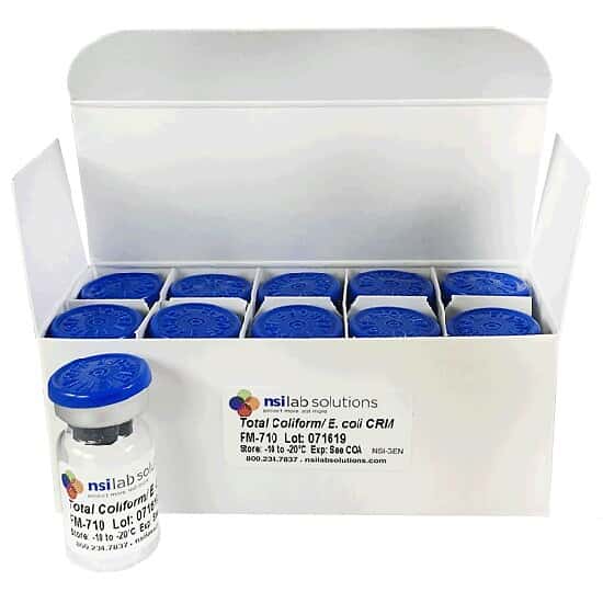 NSI Lab Solutions FM-710-10 <i>E.coli</i>/Coliform Count CRM for 3M™ Petriflm™ Plate; 10/PK