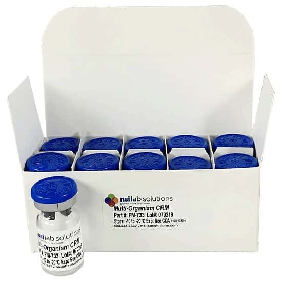 NSI Lab Solutions FM-733-10 Multi-Organism CRM with Yeast/Mold; 10/PK