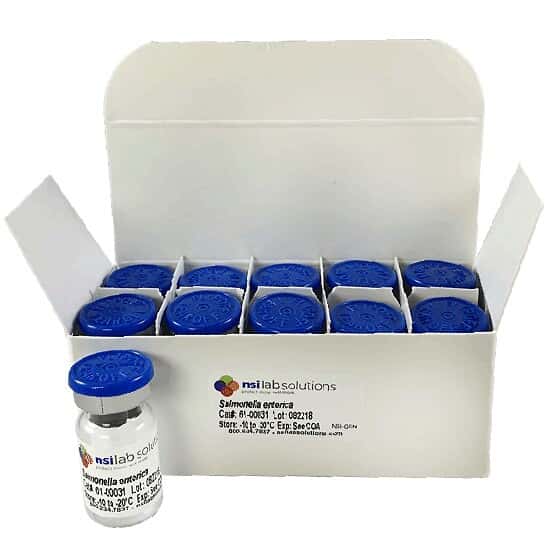 NSI Lab Solutions 61-00031 <i>S. enterica</i> NCTC 12023 Pharmaceutical Culture, USP <61/62>; 10/PK