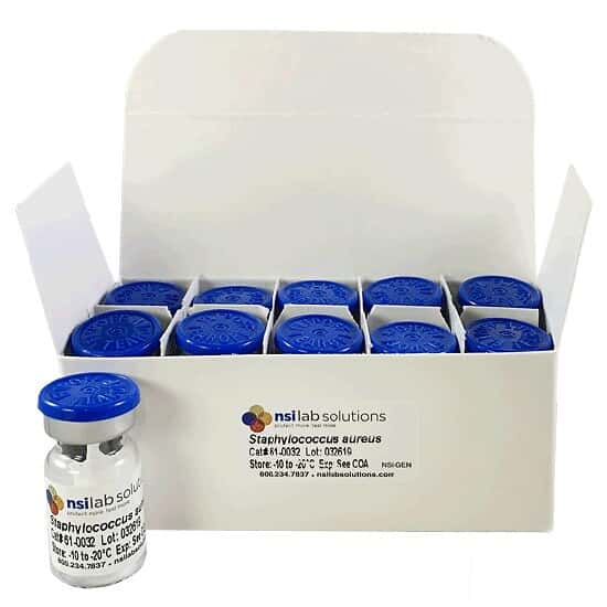 NSI Lab Solutions 61-0032 <i>S. aureus</i> NCTC 10788 Pharmaceutical Culture, USP <61/62>; 10/PK