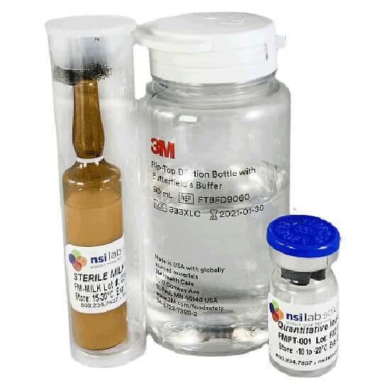 NSI Lab Solutions FMPT001D5 Quantitative Indicators with Dairy Matrix Proficiency Test; 5/PK
