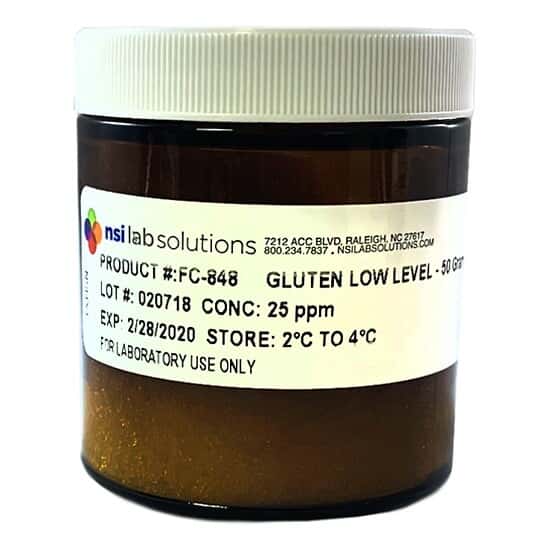 NSI Lab Solutions FC-848 Gluten Allergen Reference Standard, Blank, 50 grams