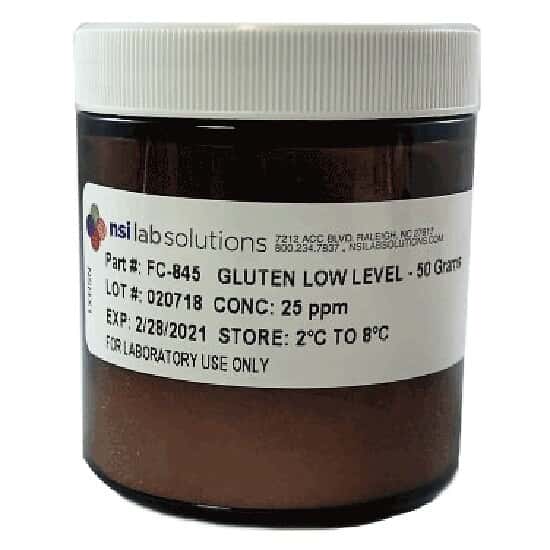 NSI Lab Solutions FC-845 Gluten Allergen Reference Standard, Low Level, 50 grams