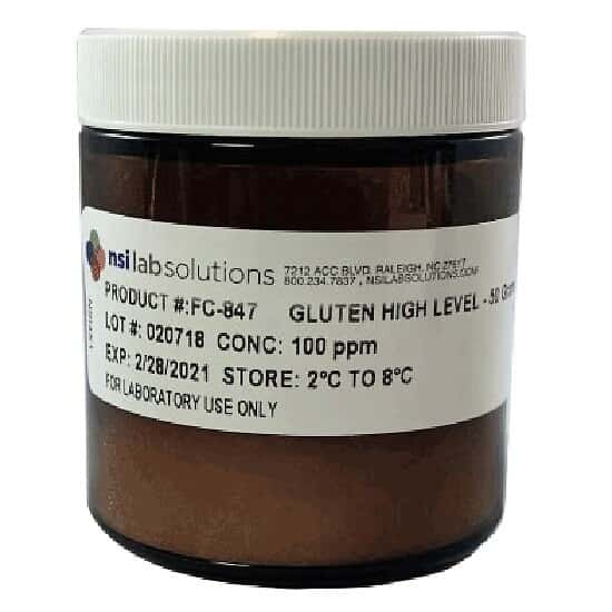 NSI Lab Solutions FC-847 Gluten Allergen Reference Standard, High Level, 50 grams
