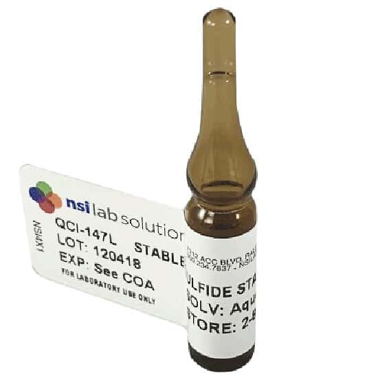 NSI Lab Solutions QCI-147LS Stable Sulfide Certified Reference Material, 1 mg/mL, 2 mL; 1/EA