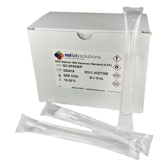 NSI Lab Solutions QC003SNIP Oil and Grease Snip™ Certified Reference