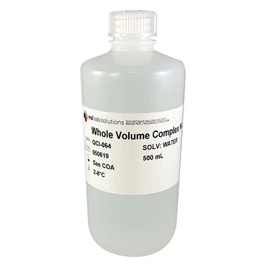 NSI Lab Solutions QCI-064 Complex Nutrients QC Concentrate Certified Reference Material, 500 mL; 1/EA