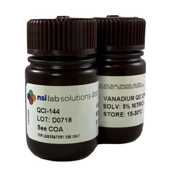 NSI Lab Solutions QCI-144B Vanadium Drinking Water PT Express™; 2/PK