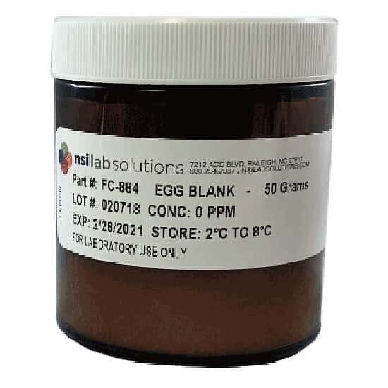 NSI Lab Solutions FC-884-LOW Egg Allergen Reference Standard, Low Level, 50 grams