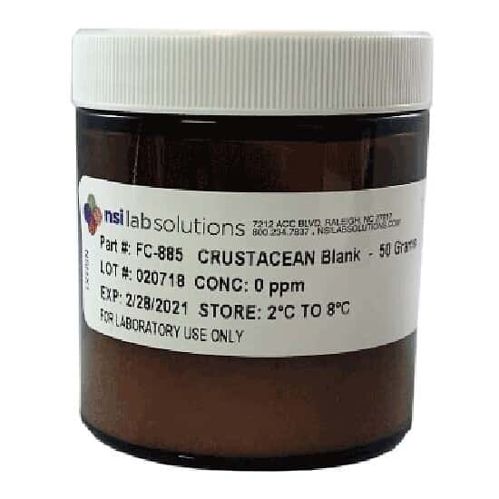 NSI Lab Solutions FC-885-HIGH Crustacean Allergen Reference Standard, High Level, 50 grams
