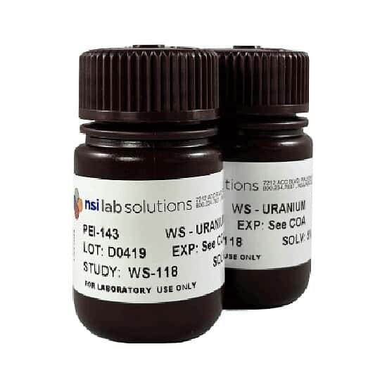 NSI Lab Solutions PEI-143 Uranium Drinking Water Proficiency Test; 2/PK
