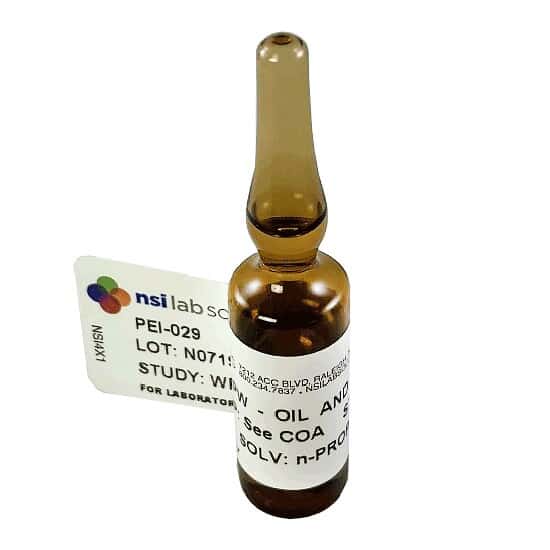 NSI Lab Solutions PEI-029 Oil and Grease Wastewater Proficiency Test; 2/PK