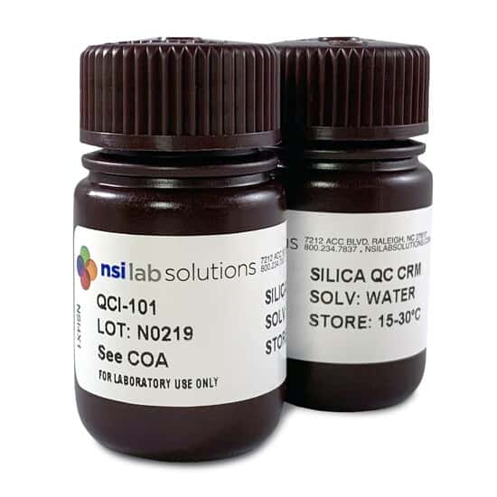NSI Lab Solutions QCI-101 Silica Wastewater QC Concentrate, Certified Reference Material; 21 mL