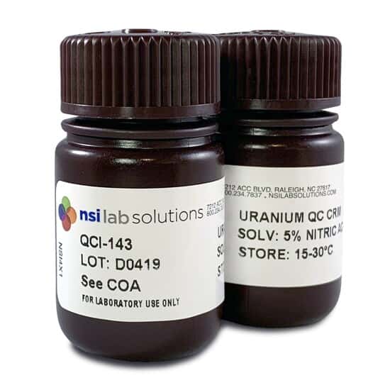 NSI Lab Solutions QCI-143 Uranium QC Concentrate, Certified Reference Material; 21 mL