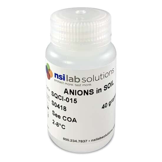 NSI Lab Solutions SQCI-015 Anions in Soil Reference Material; 40 g