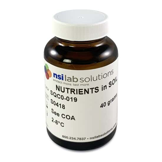 NSI Lab Solutions SQCO-019 Nutrients in Soil QC Concentrate; 40 g