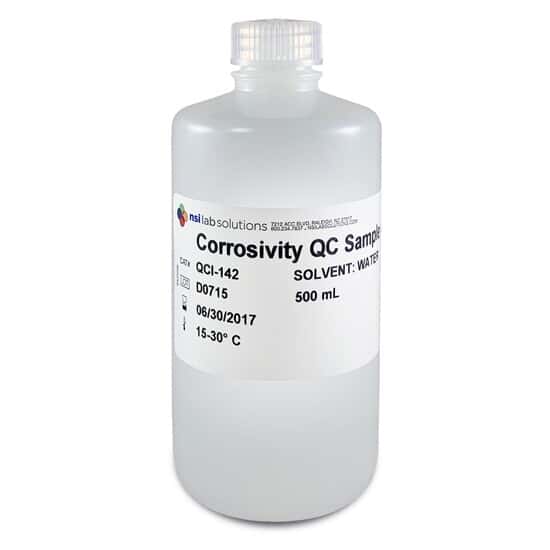 NSI Lab Solutions QCI-142 Corrosivity QC Concentrate; 500 mL