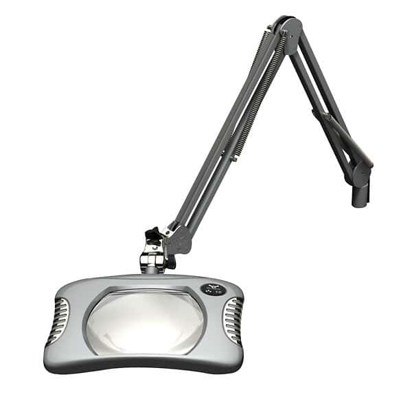 O C White 82400-4 LED Illuminated Magnifier, Silver, 7.5