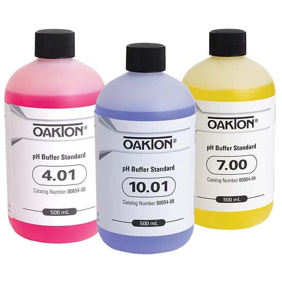 Biopharm PH Calibration Solution Kit - 2x 500mL Bottles (pH 4 & PH 7) For Lab & Field Meters