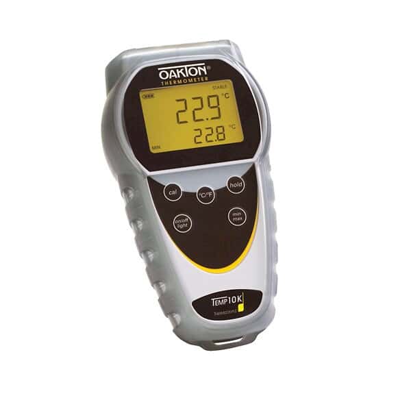 Oakton Temp10 Type J Thermocouple Thermometer with Boot from ColeParmer