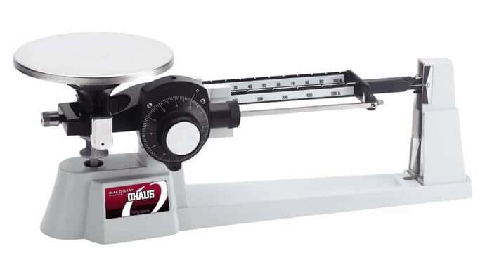 Ohaus 1650-00 Dial-O-Gram Triple-Beam Balance, Stainless Steel Pan, 610g x 0.1g