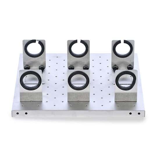 Ohaus Separatory Funnel Platform, Stainless Steel, 46 X 46 cm, for use with Reciprocating Shaker