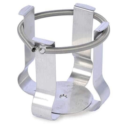Ohaus Media Bottle Clamp, Stainless Steel, 500 mL, for use with Shaker Platforms