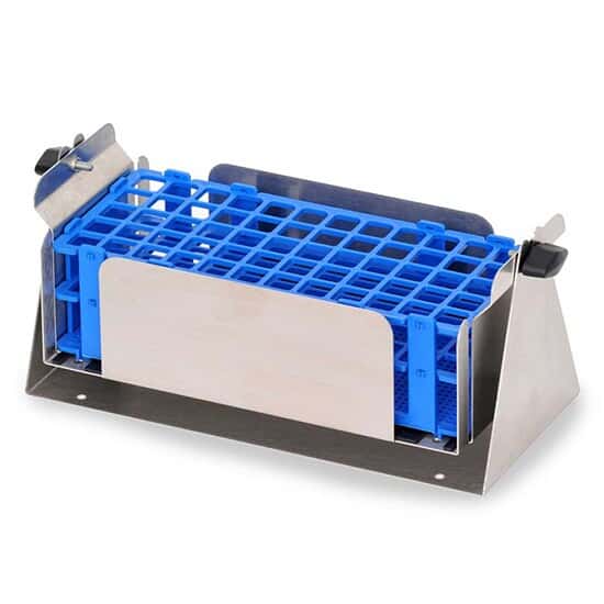 Ohaus Pivoting Test Tube Rack, Stainless Steel and PVC-Coated Steel,16 mm dia, for use with Shaker Platforms