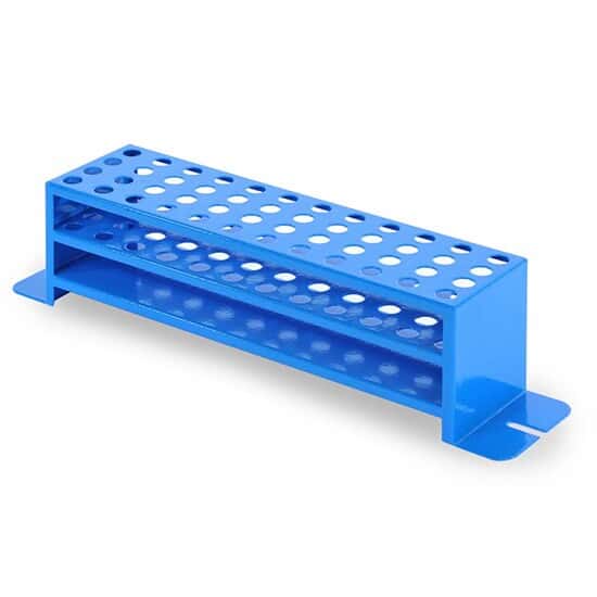 Ohaus Stationary Test Tube Rack, PVC-Coated Steel, 10-14 mm dia,  for use with Shaker Platforms