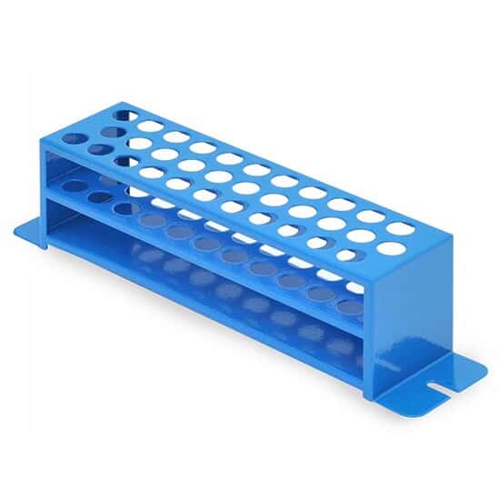 Ohaus Stationary Test Tube Rack, PVC-Coated Steel, 16-20 mm dia, for use with Shaker Platforms