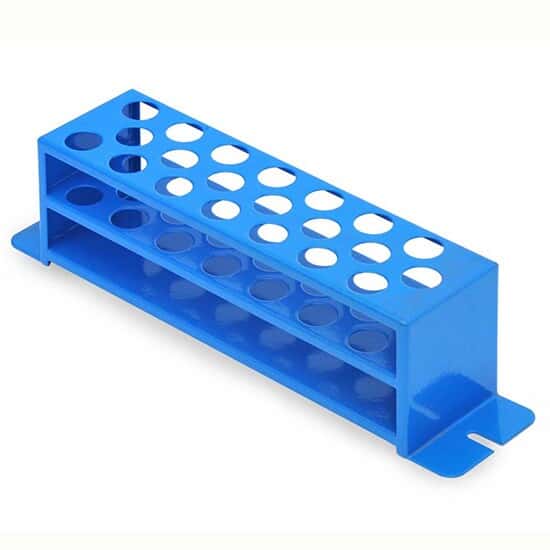 Ohaus Stationary Test Tube Rack, PVC-Coated Steel, 21-25 mm dia, for use with Shaker Platforms