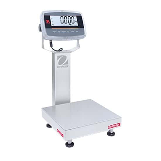 Ohaus i-D61PW25WQR6 Defender® 6000 Hybrid Washdown Scale, 50 lb x 0.002 lb, 12 x 12