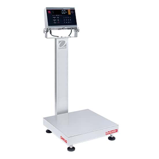 Ohaus i-D61XWE25WQL7 Defender® 6000 Hybrid Washdown Scale, 50 lb x 0.002 lb, 18 x 18