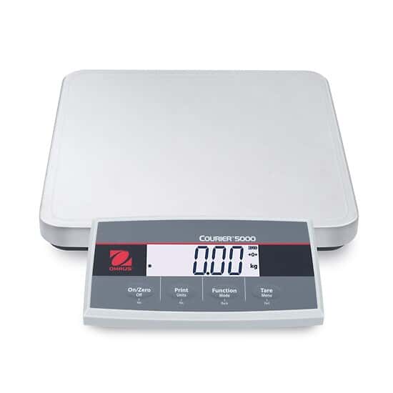 Ohaus Courier™ 5000 i-C52M50R Shipping Scale, 100lb x 0.05lb/50kg x 0.02kg (small pan)