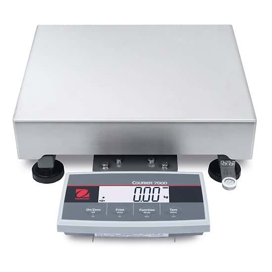 Ohaus Courier™ 7000 i-C71M75R Shipping Scale, 150lb x 0.05lb/75kg x 0.02kg (small pan)