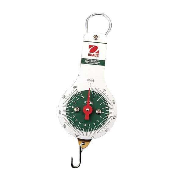 Ohaus 8018-50 Dial-Type Hanging Spring Scale with Demonstration Dial 50N x 2N