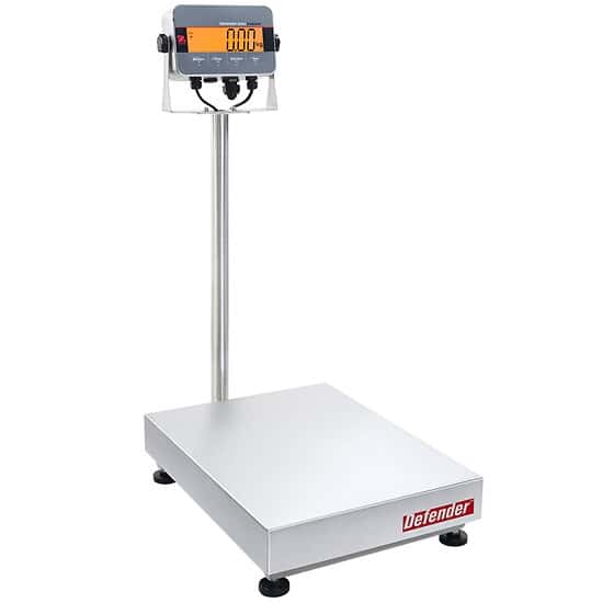 Ohaus D33XW75C1L7 Defender® 3000 Washdown Scale, Column-Mount SS Indicator, 21.7