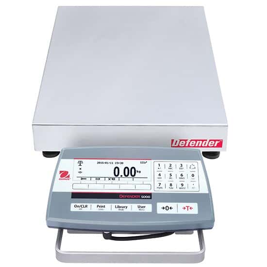 Ohaus D52P12RTR5 Defender 5000 Low Profile Scale, Base Style Rectangle , 25x0.001lb