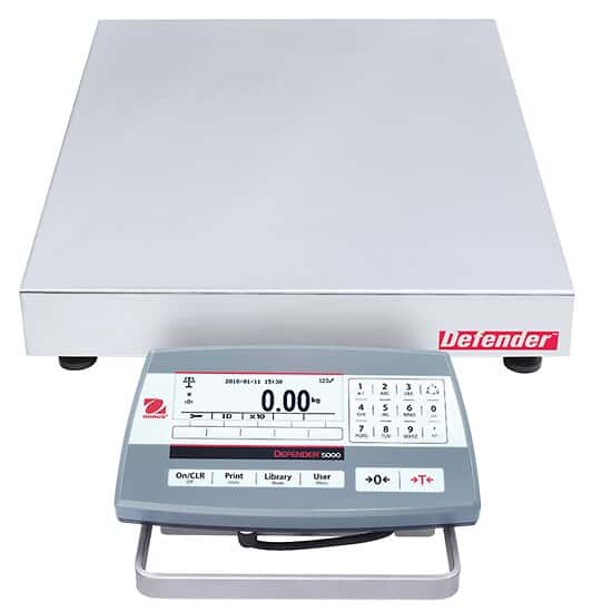 Ohaus D52P50RQL5 Defender 5000 Low Profile Scale, Base Style Square , 100x0.005lb