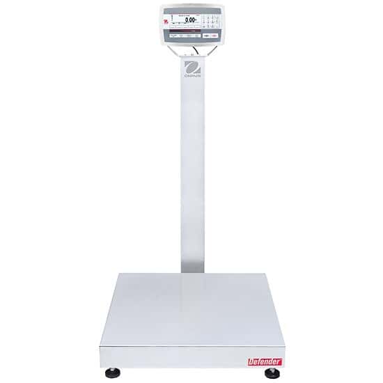 Ohaus D52XW125WQV8 Defender 5000 Washdown Scale, Base Style Square , 250x0.01lb